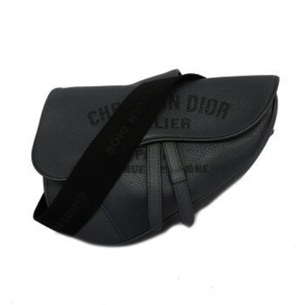 Christian Dior Saddle Leather Shoulder Bag